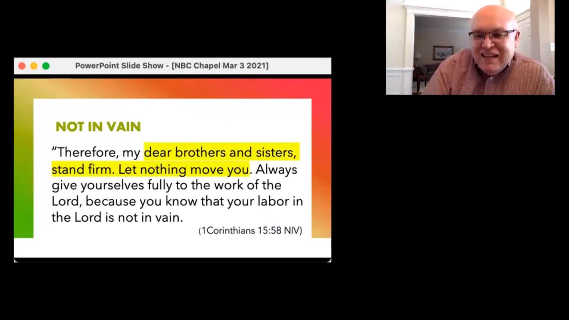Your Work Is Not in Vain - Dr. J. Phillip Fuller